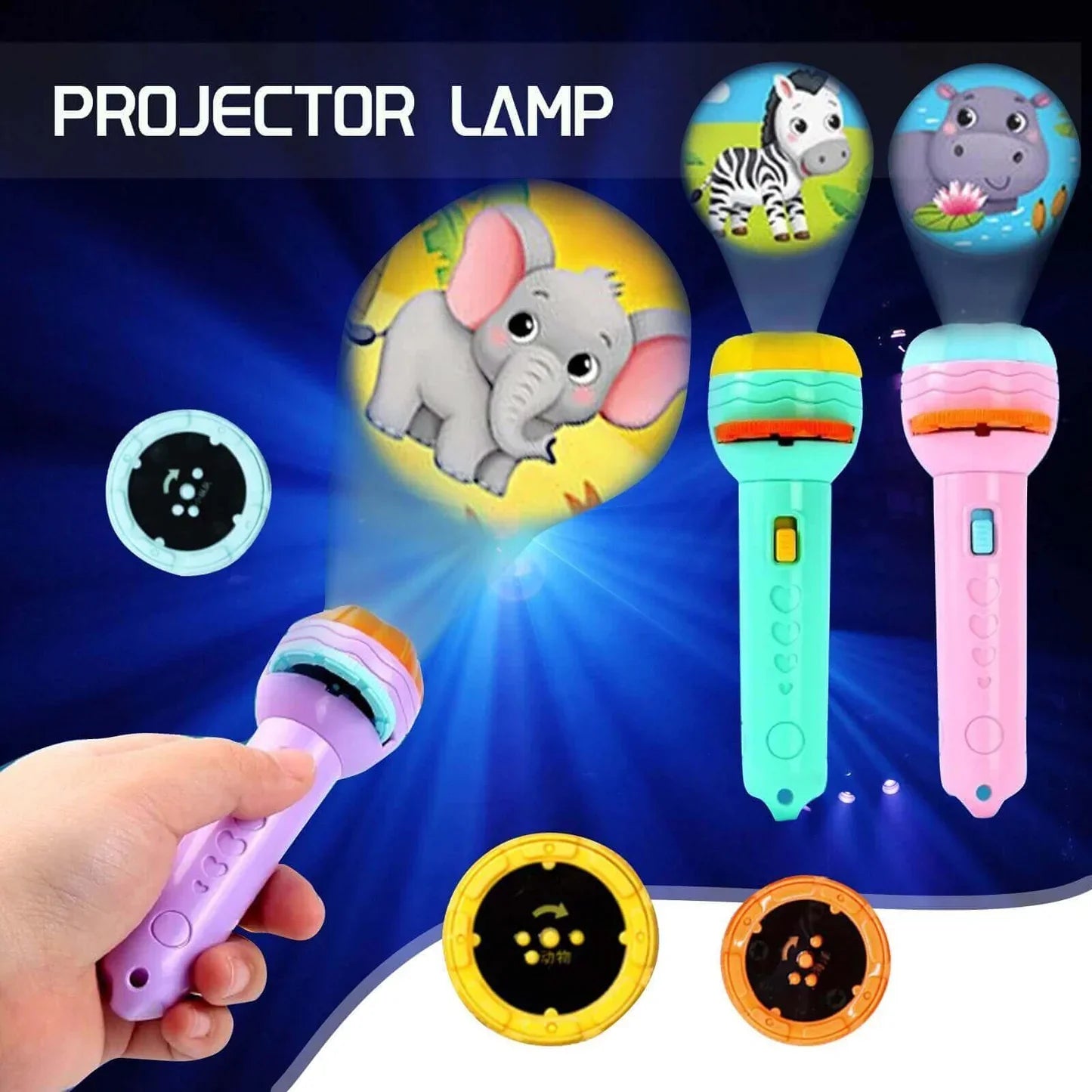 Projection Flashlight for Kids (3 Discs)
