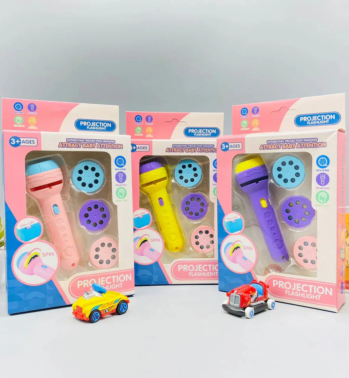 Projection Flashlight for Kids (3 Discs)