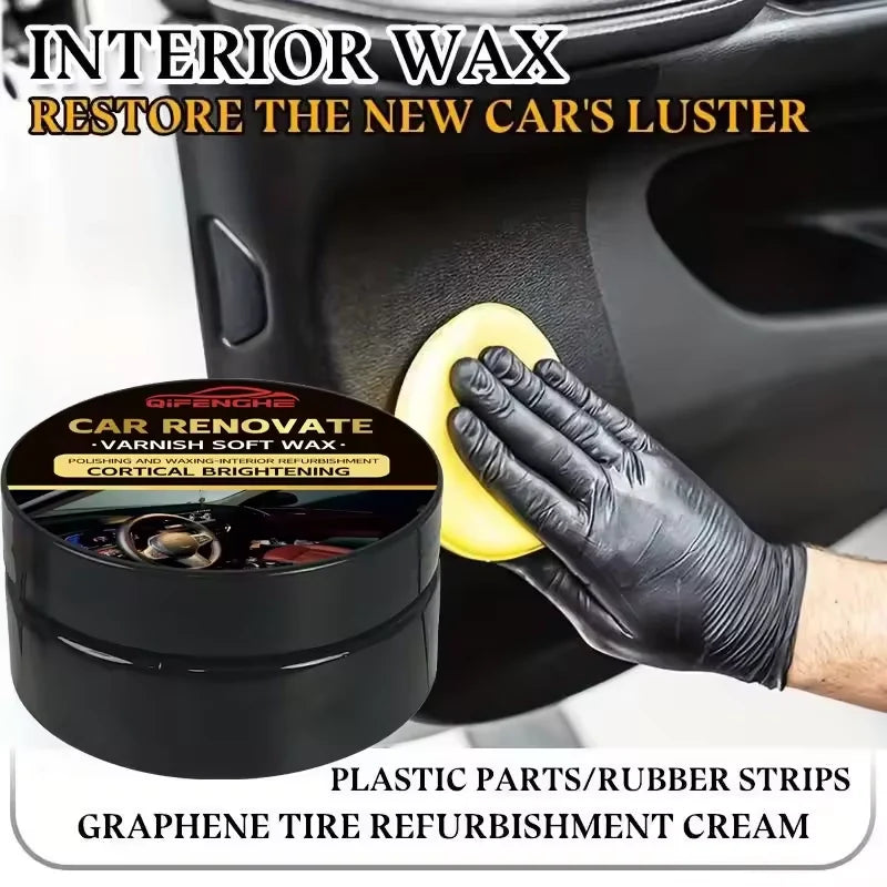 Ultimate Car Interior Wax – All-in-One Plastic, Leather & Tire Restorer| USA Imported
