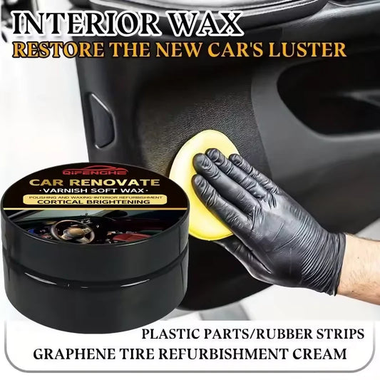 Ultimate Car Interior Wax – All-in-One Plastic, Leather & Tire Restorer| USA Imported