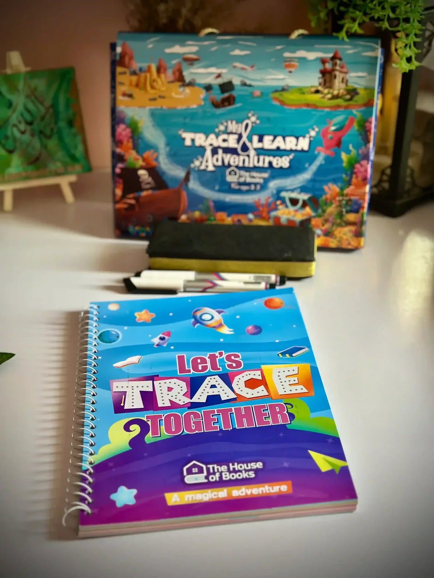 (64 pages) Reusable Magic Tracing Book - Best for Early Education