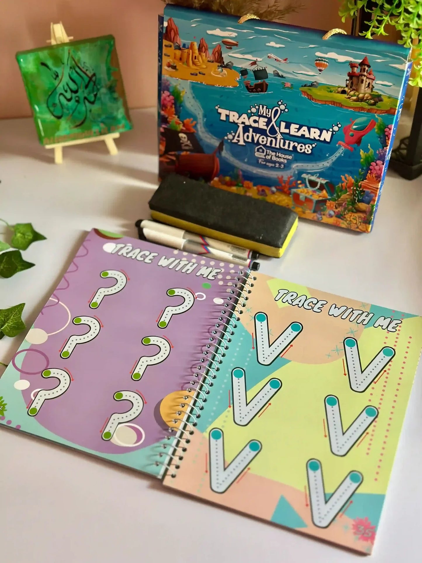 (64 pages) Reusable Magic Tracing Book - Best for Early Education