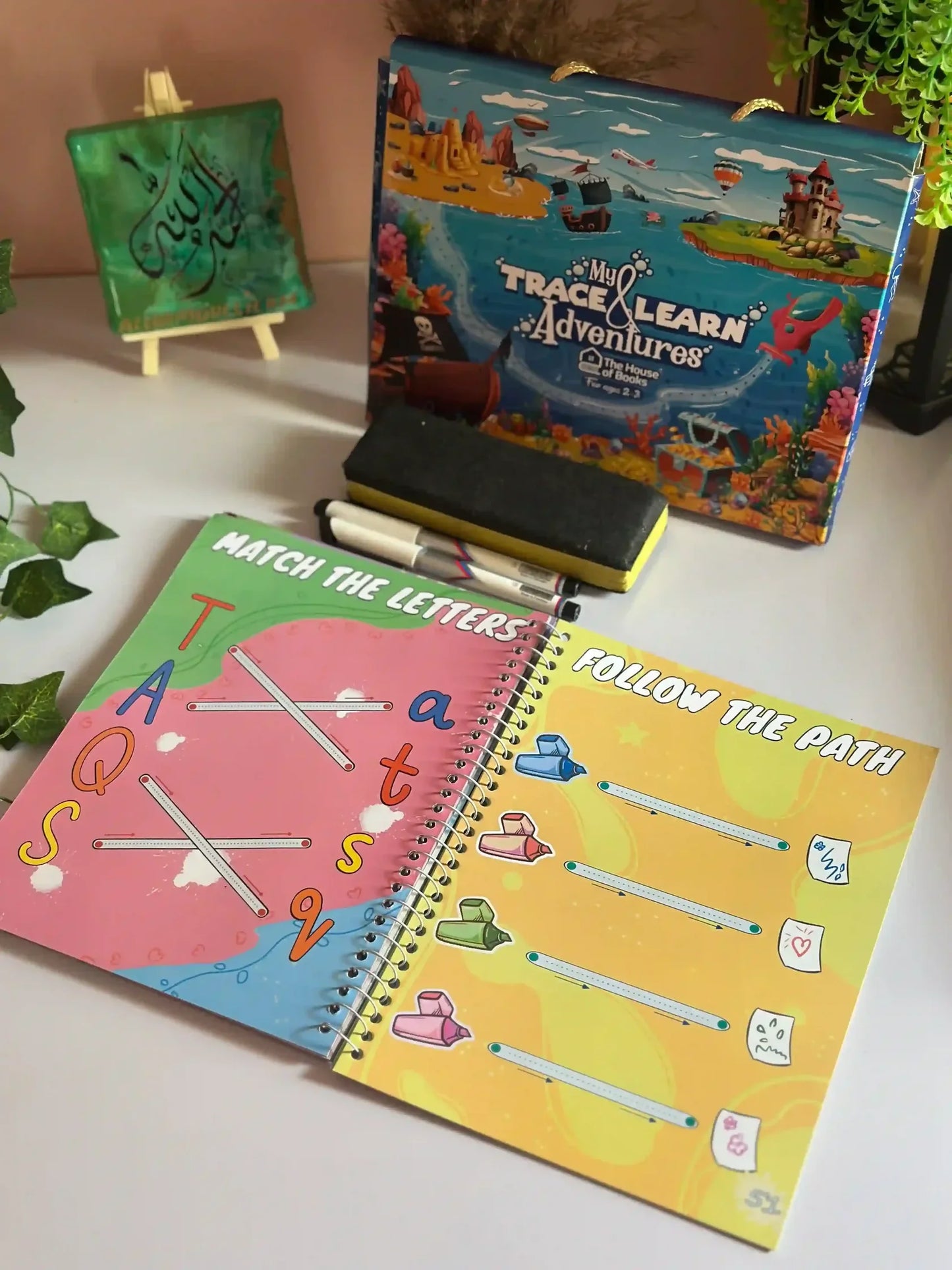 (64 pages) Reusable Magic Tracing Book - Best for Early Education